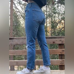 levi straight leg female jeans